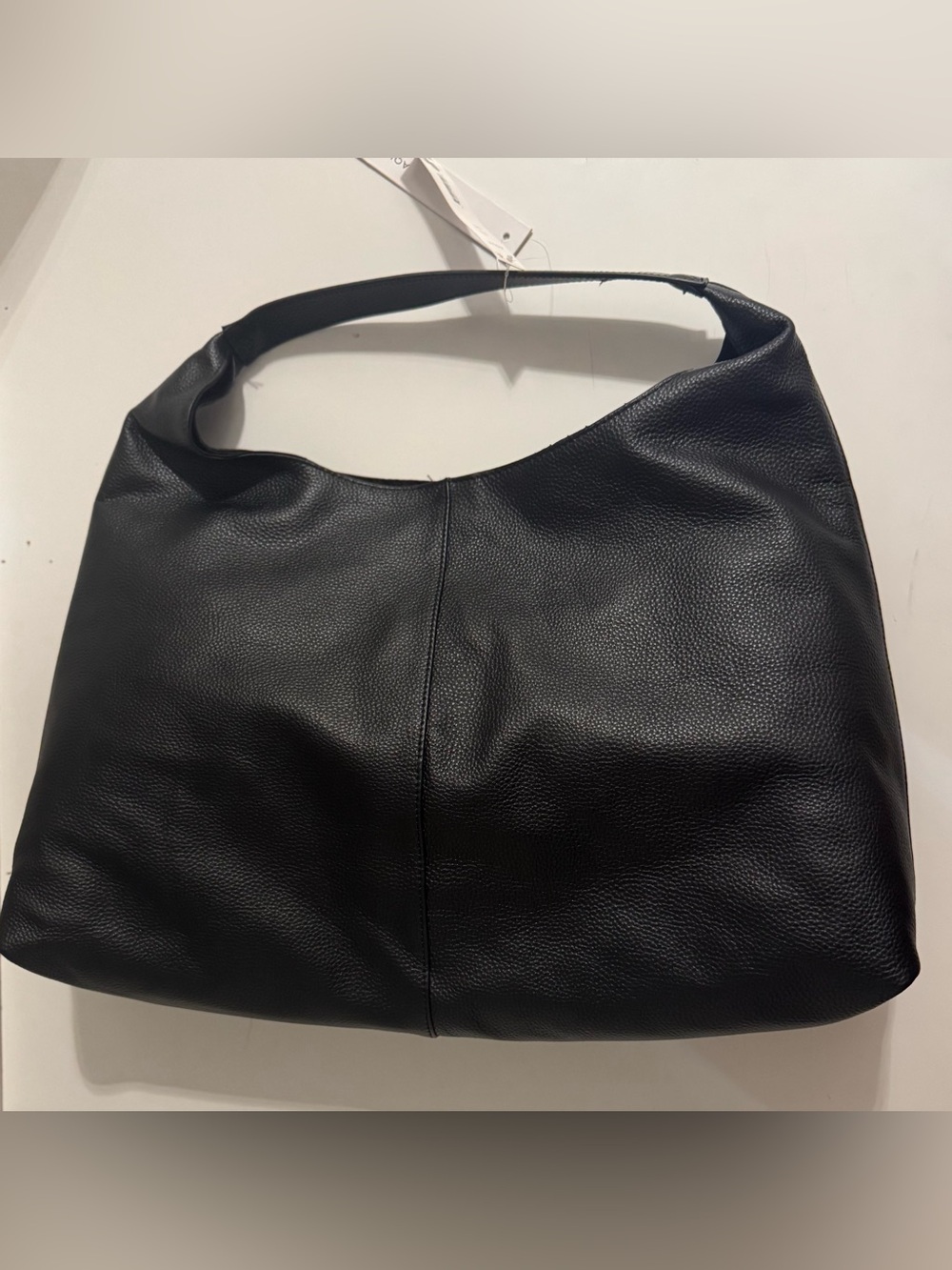 AQUA Slouchy Leather Hobo Tote NEW - Picture 6 of 16